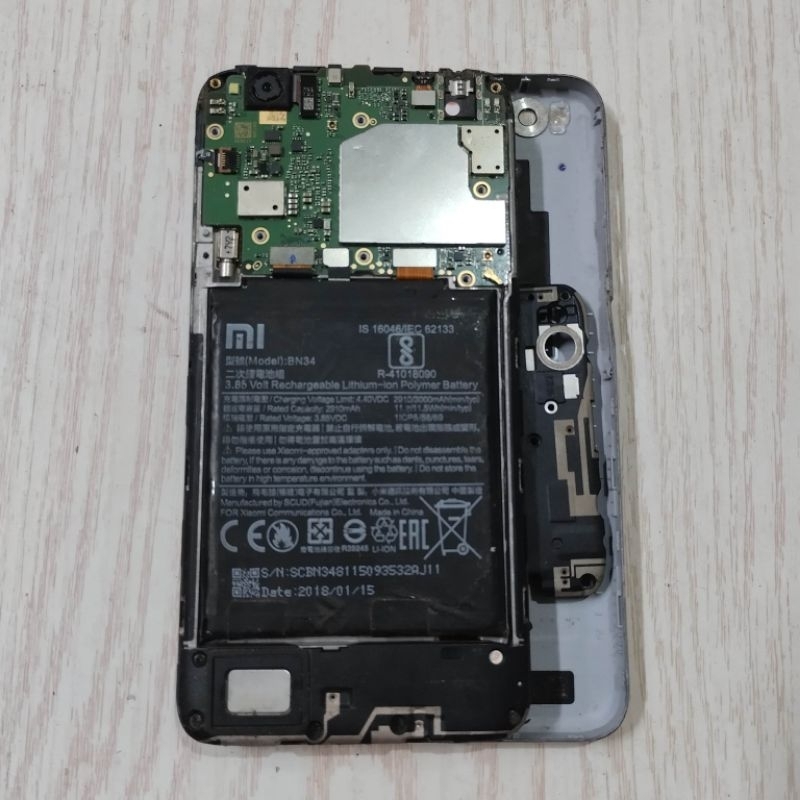 Mesin redmi 5A hidup minus lcd