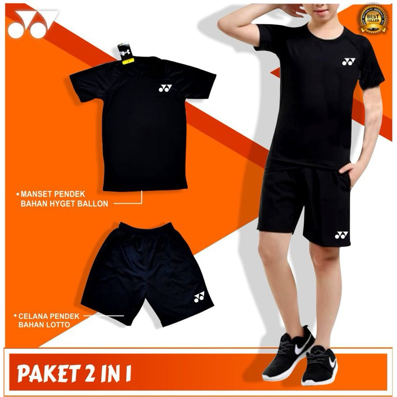 SETELAN BADMINTON ANAK KAOS BULUTANGKIS JUNIOR CELANA BADMINTON ANAK