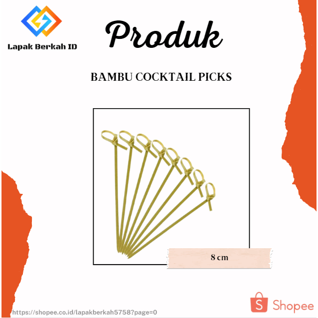 bambu cocktail picks tusuk buah