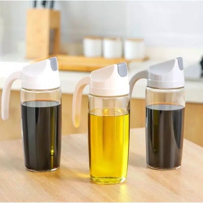 Botol Minyak Kaca 630ml / Botol Minyak Tutup Otomatis