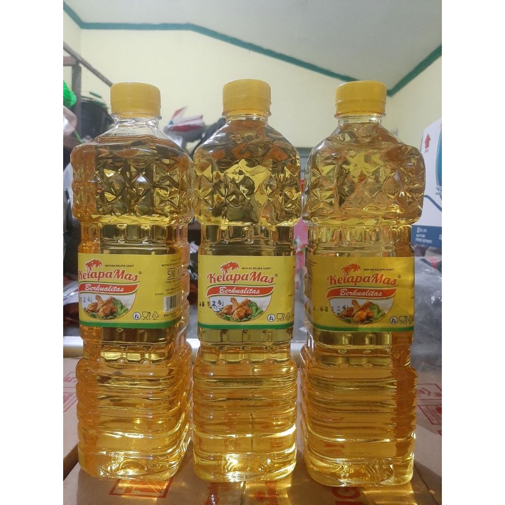 

3 botol Minyak Goreng Kemasan 900 ml Minyak Kelapa Sawit