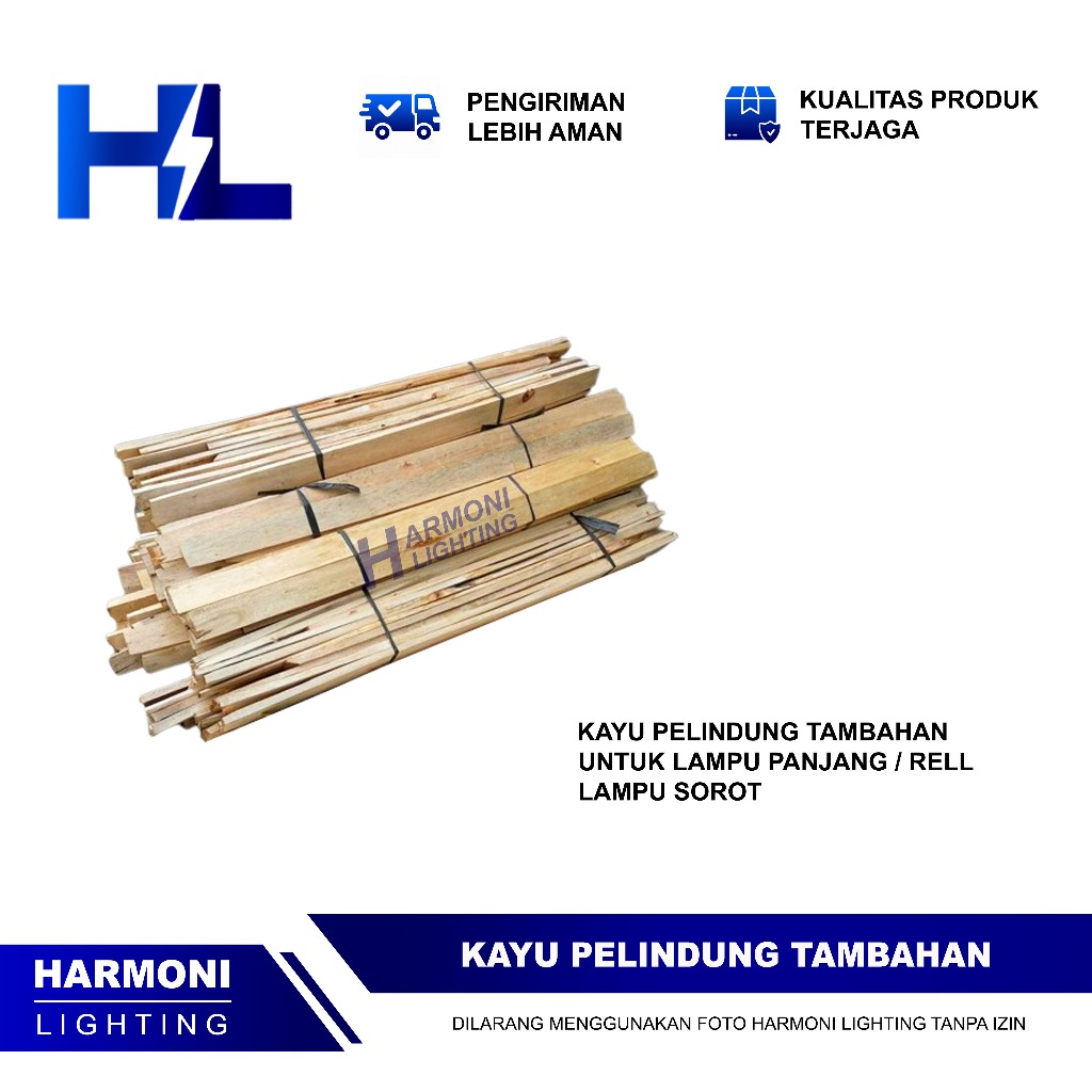 Kayu Pelindung Tambahan Untuk Lampu Panjang, Rel Lampu Sorot