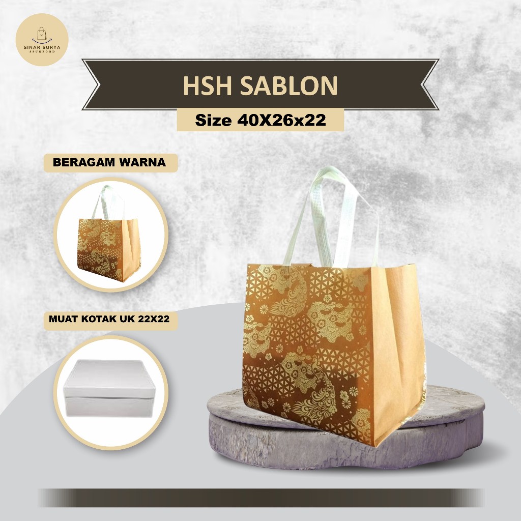 

Tas Kotak Nasi Tas Hajatan Tas Selamatan Box Nasi 22x22 | Tas Besek Spunbond | Tas Spunbond 40x26x22 Motif
