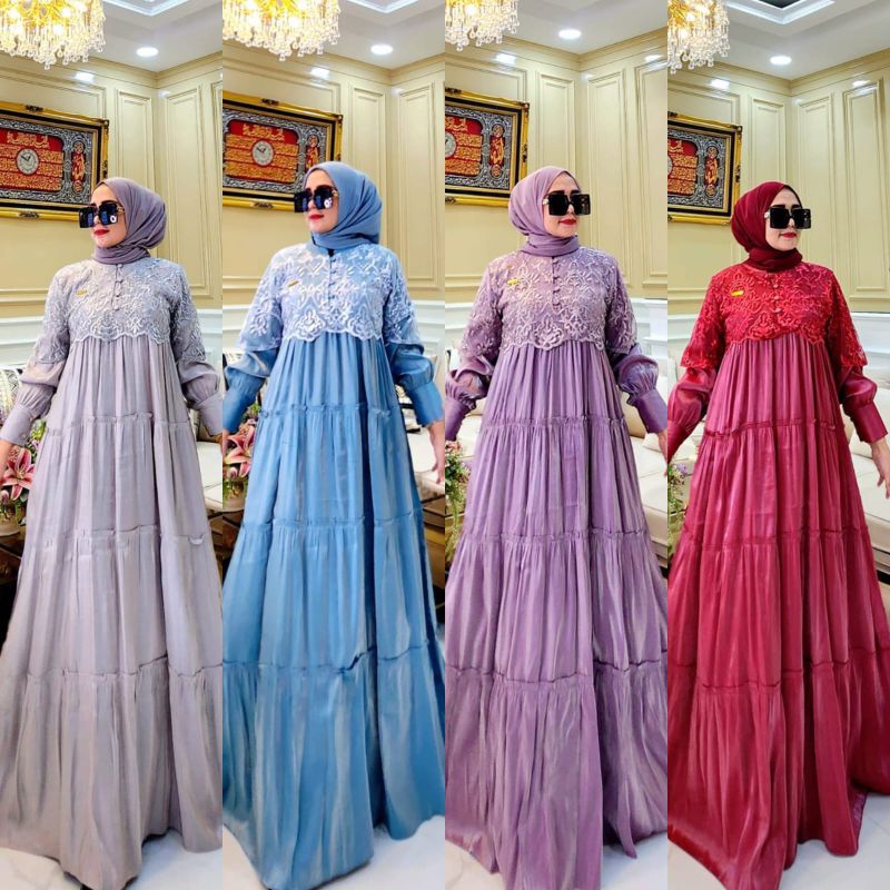 gamis df collection cantik murah harga grosir