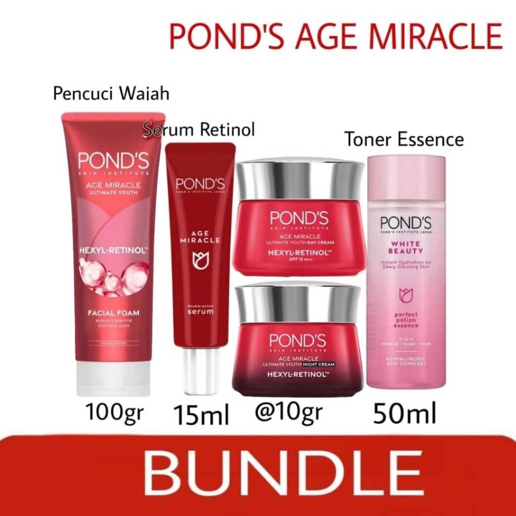 Ponds Miracle Age Series  Facial Foam - Serum Retinol