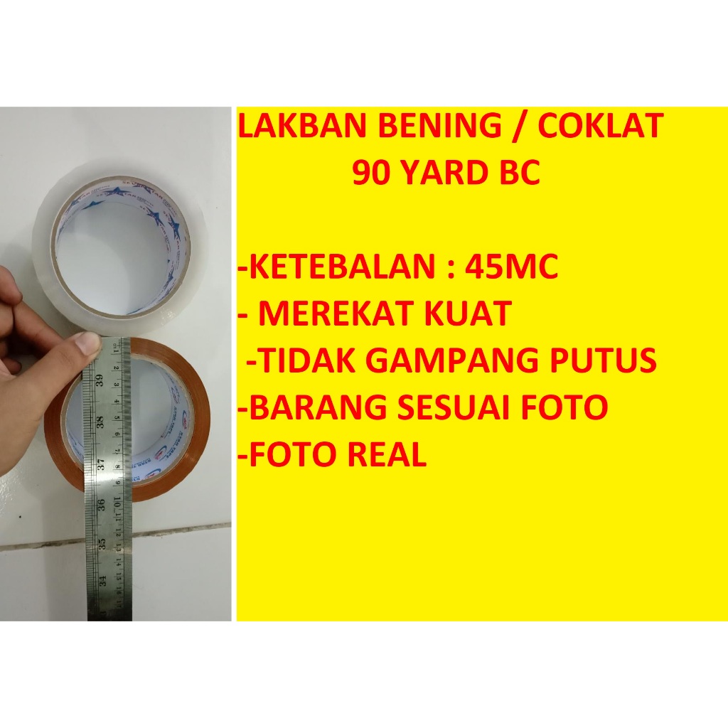 

Lakban 90 Yard 2 Inc Malang