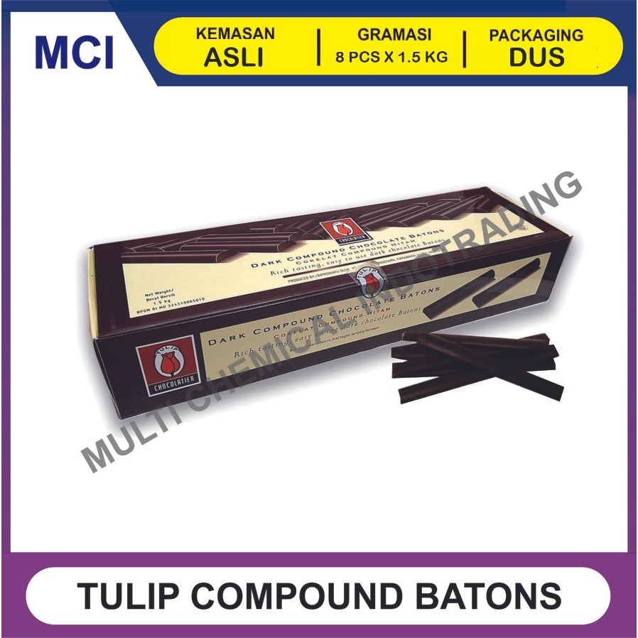 

COKLAT STICK TULIP COKELAT STIK TULIP DCC BATONS 1.5 KG - 1 DUS 8 PCS