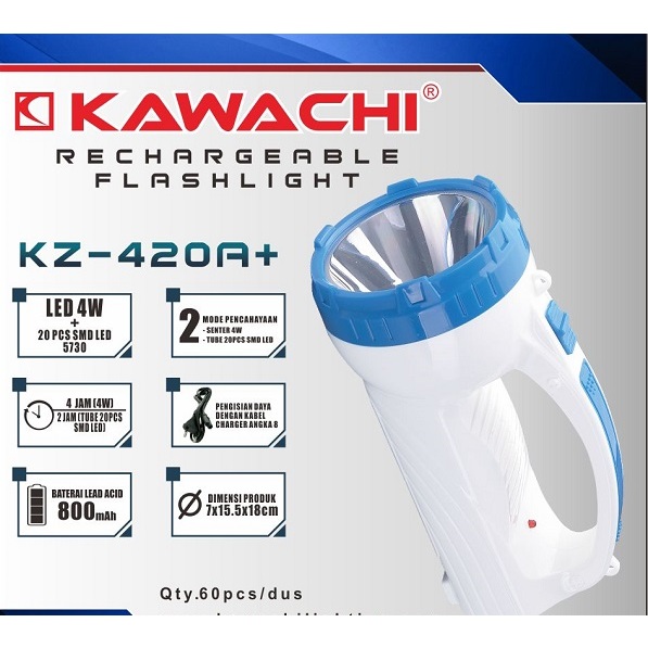 Kawachi Senter Tenteng/Senter LED Kawachi KZ-420A+LED 4 Watt