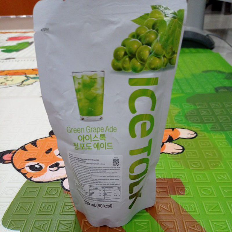 

Minuman Korea Drakor Soda Ice Talk Green Grape Ade