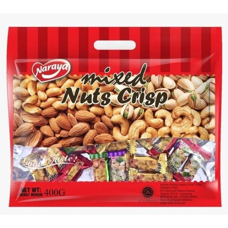 

[PROMO]NARAYA MIXED NUTS CRISP 400GR BY NARAYA Exp 2026