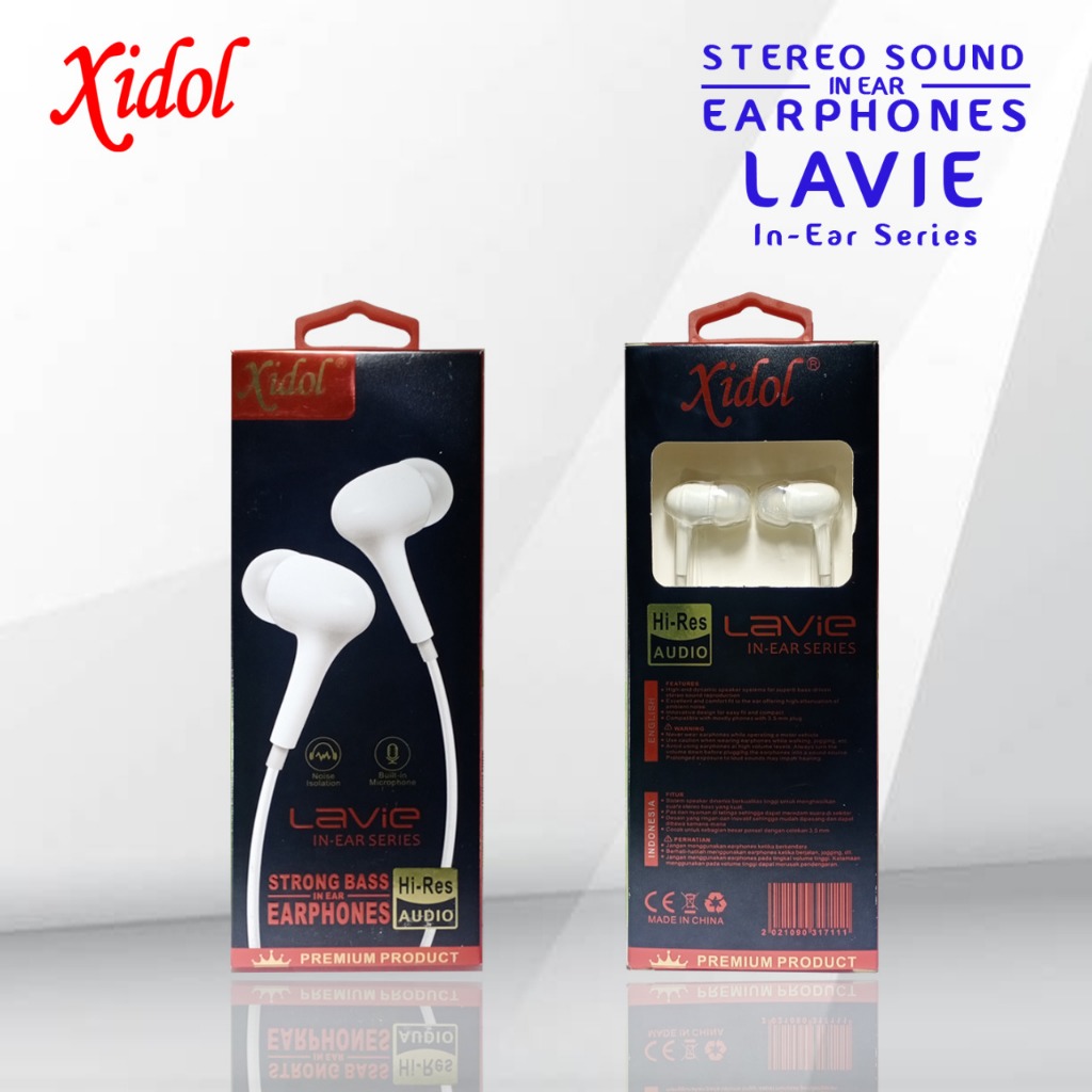 XIDOL EARPHONE HANSFREE HEADSET HIGH AUDIO STEREO