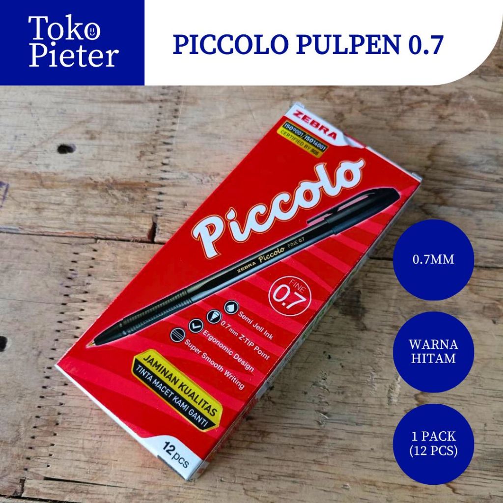 

BALLPOINT / BOLPEN / PULPEN ZEBRA PICCOLO 0.7 (1PAK) MURAH SURABAYA