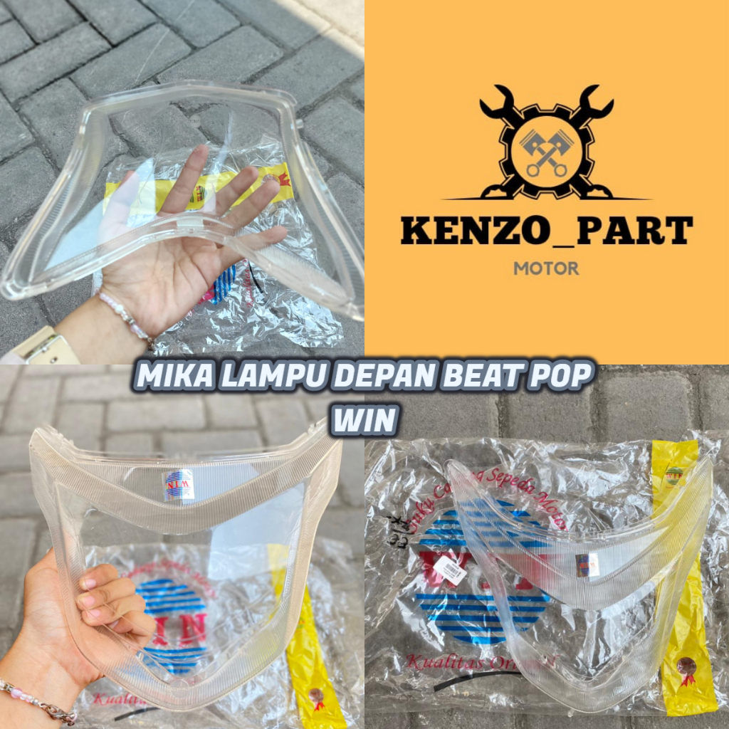 MIKA LAMPU DEPAN BEAT POP MERK WIN ||  MIKA KACA REFLEKTOR BEAT POP MERK WIN
