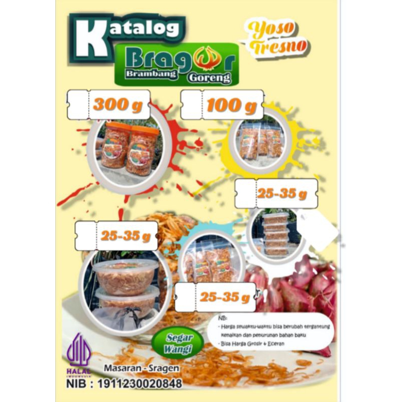 

brambang goreng yoso tresno 25-35 gram