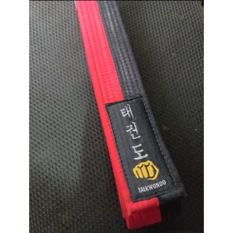 SABUK TAEKWONDO MERAH HITAM POOM DREAMFIGHTWIN