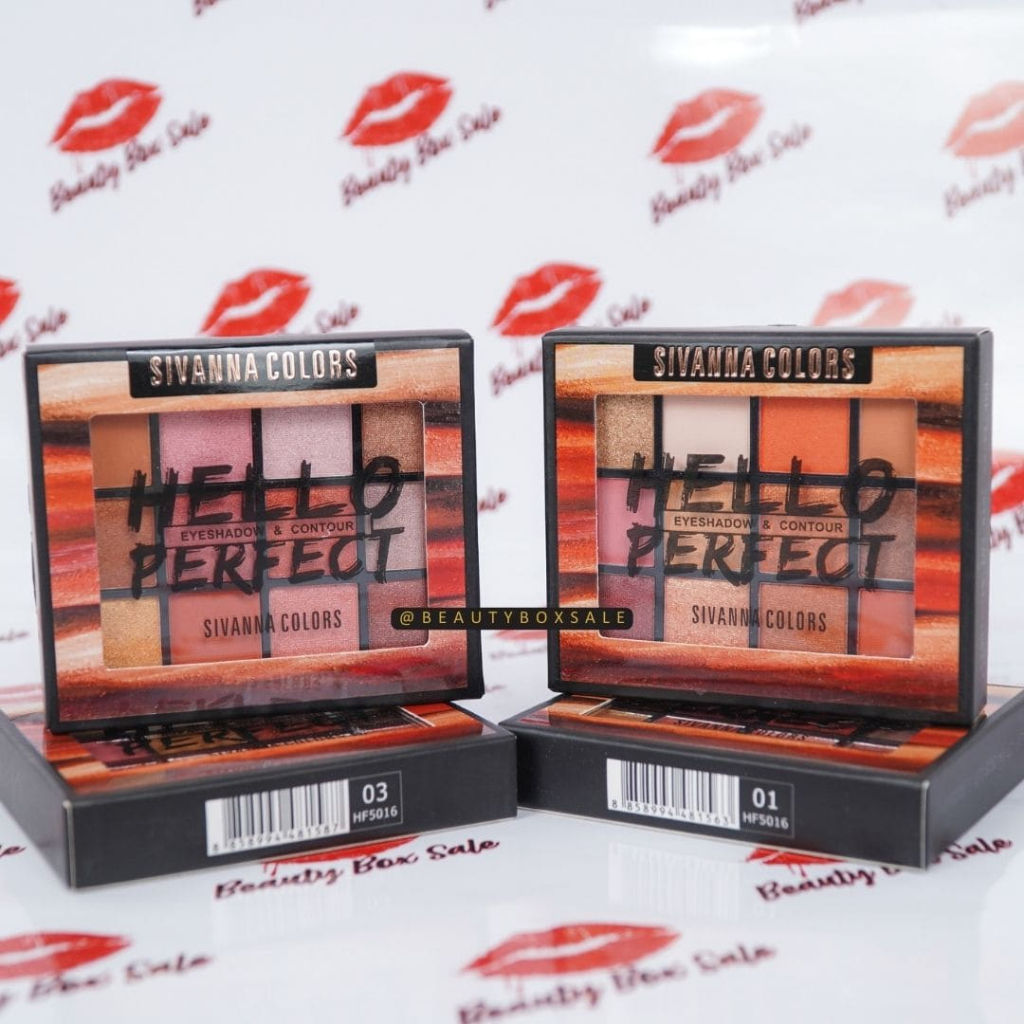 READY STOCK SIVANNA COLORS HELLO PERFECT EYESHADOW & CONTOUR PALETTE