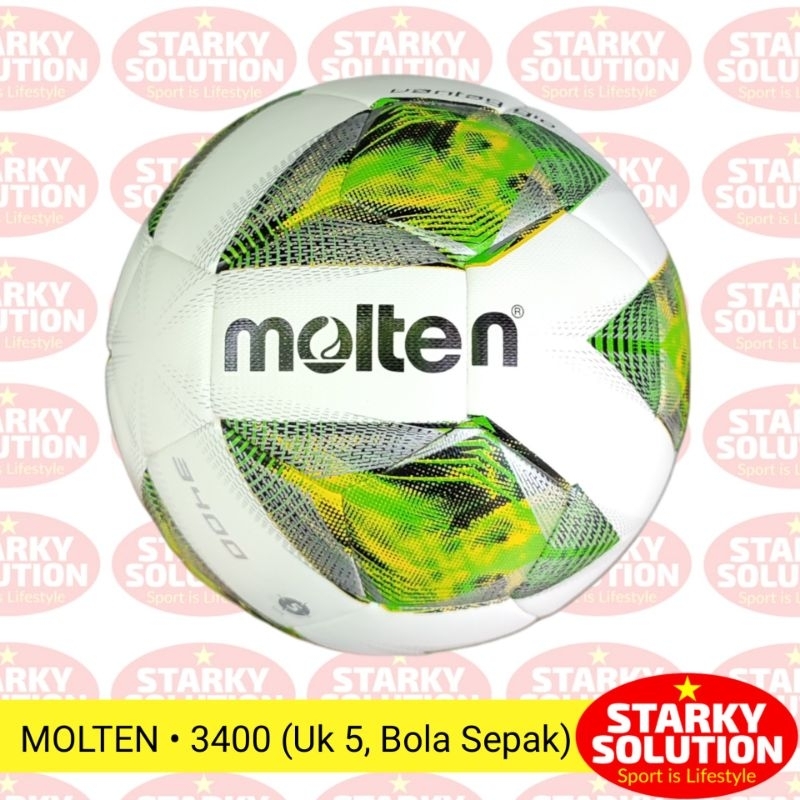 Bola Sepak MOLTEN VANTAGGIO 3400 Jahit Soccer Football Original • Uk 5