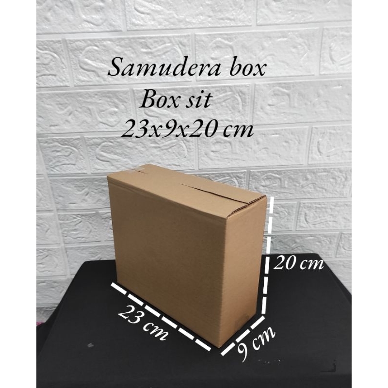 

kardus karton box uk. 23x9x20 cm ST singgle wall polos