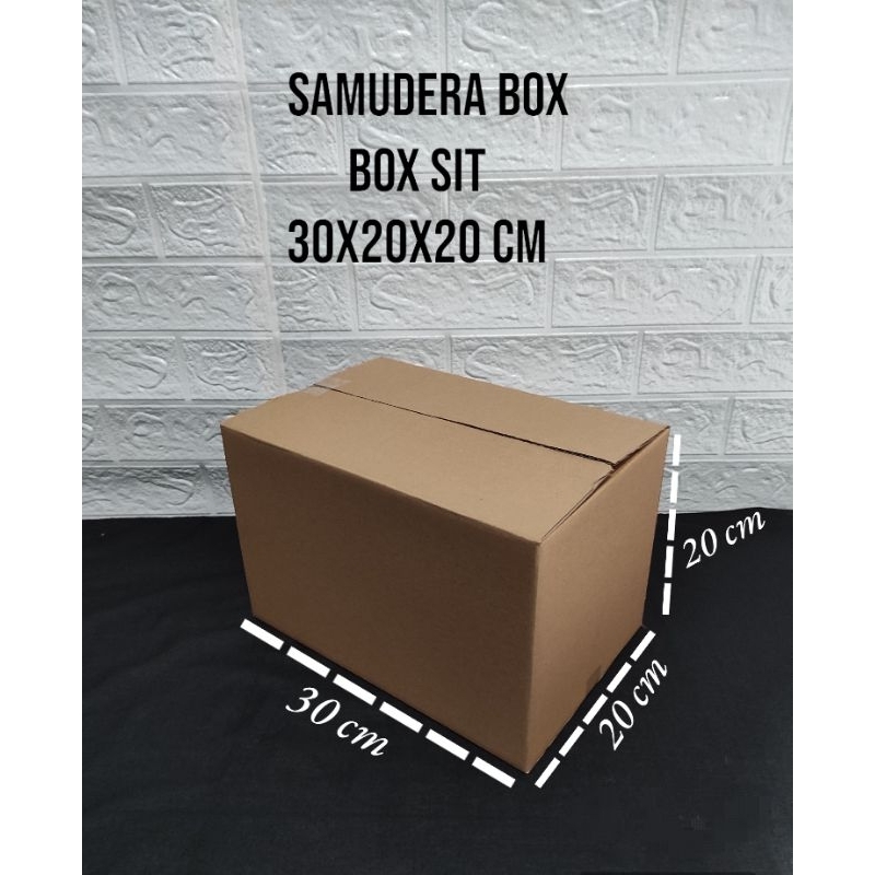 

kardus karton box uk 30x20x20 cm ST sheet singgle wall polos
