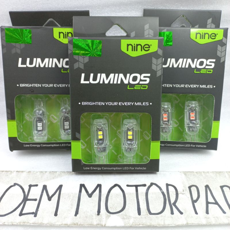 LAMPU STROBO / KEDIP LED LUMINOS NINE T10 GS1 ORIGINAL ORI ASLI LUMINOS LUMINOS NINE LED T10 GS1 STR