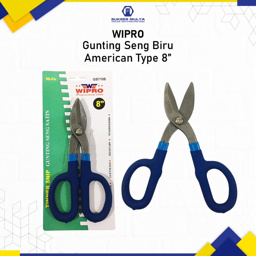 

WIPRO Gunting Seng 8" America Type Gunting Plat