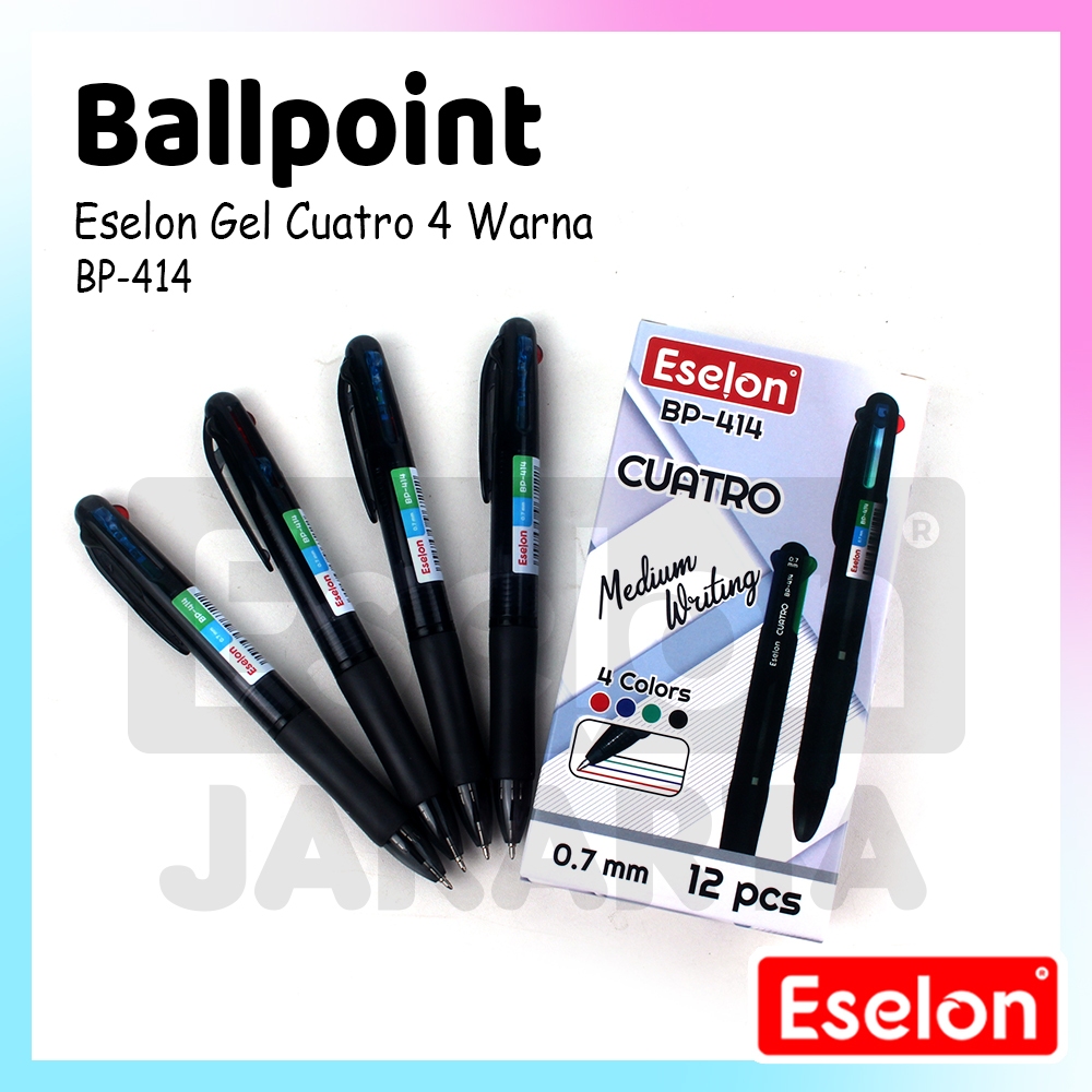 

[ES.JKT] 1buah Pulpen 4 Warna CUATRO BP-414 / Pulpen Cetek 4 Warna