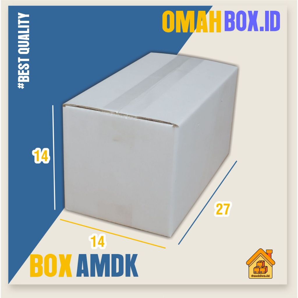 

Kardus box amdk putih 120ml x24 | 27x14x14 cm box air minum kemasan mineral