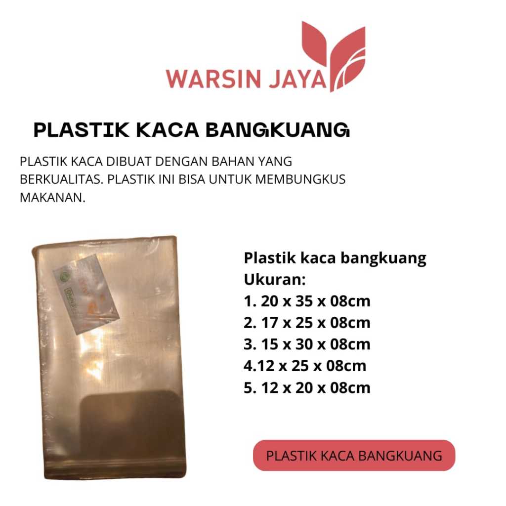 Plastik Kaca Bangkuang - kemasan plastik - plastik makanan