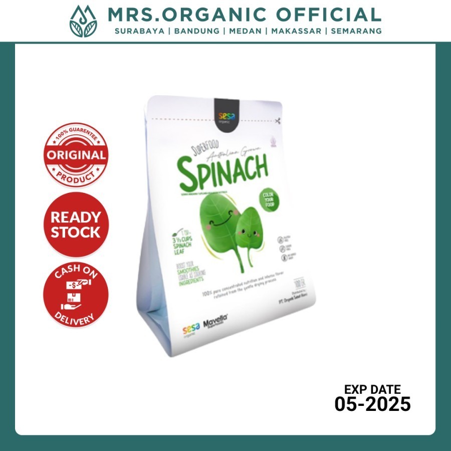 

Mavella Spinach Powder 100 Gram Tinggi Serat Antioksidan - Makanan Minuman Superfoods
