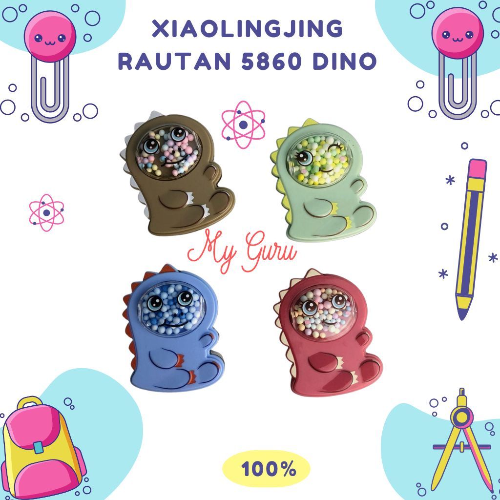 

[PCS] RAUTAN PENSIL 2 LUBANG MOTIF KARAKTER DINOSAURUS / SHARPENER XIAOLINGJING 5860 FANCY