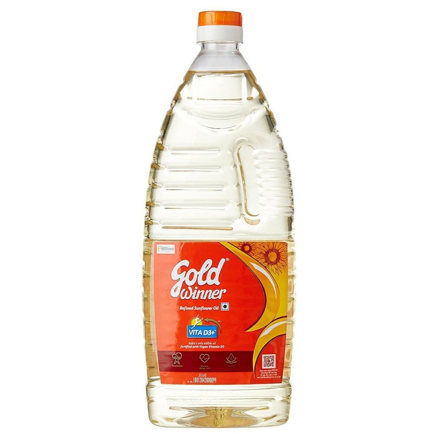 

GOLD WINNER REFINED SUNFLOWER OIL - 1 Liter / Cholesterol Free