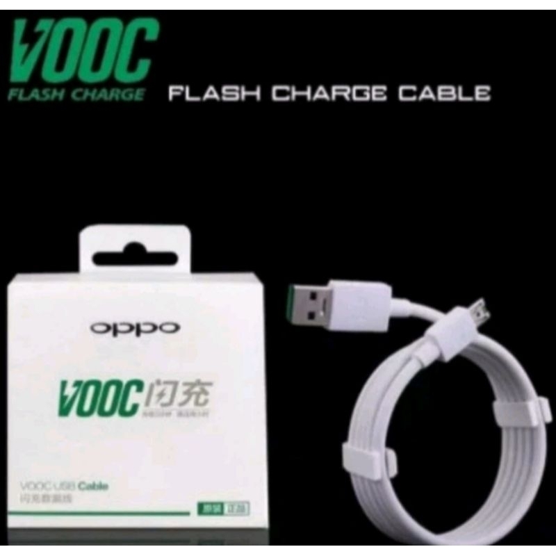 KABEL DATA CASAN CAS OPPO VOOC MICRO & TYPE C ORIGINAL
