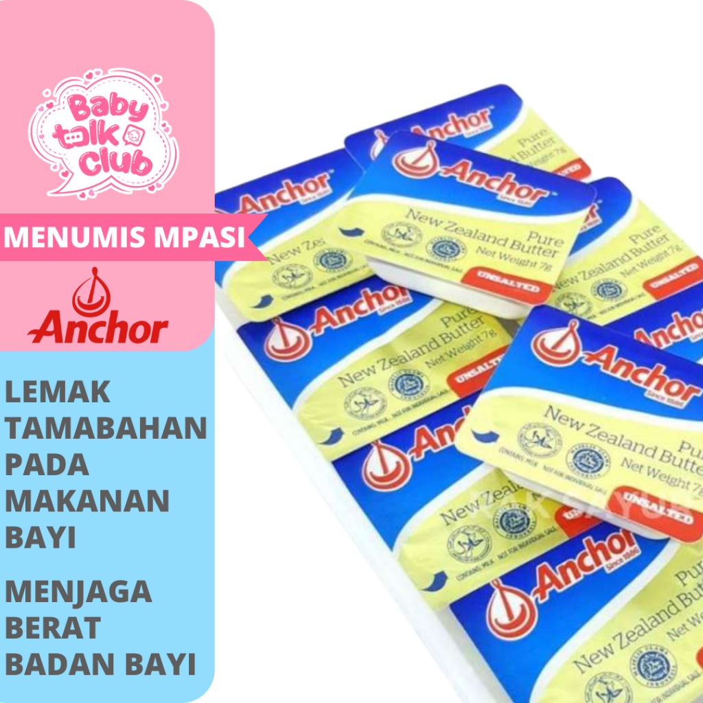 

Anchor Unsalted/Salted Butter MPASI - Unsalted / Salted Anchor Butter NEW Anchor butter isi 10 mini pcs