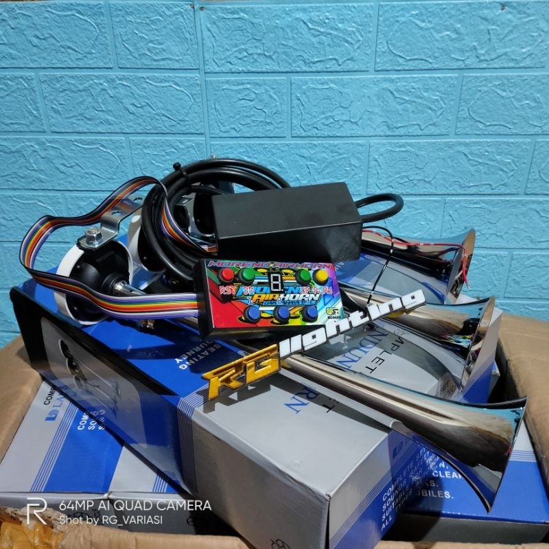 Telolet 3 corong landun + modul Moreno air horn