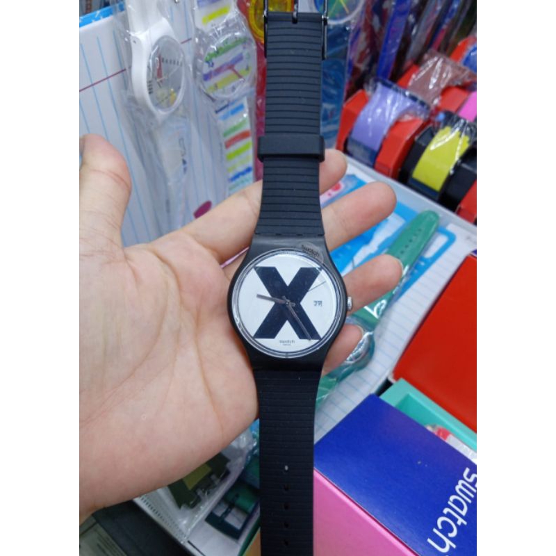 Jam Tangan SWATCH SUOB402 XX-RATED BLACK Original