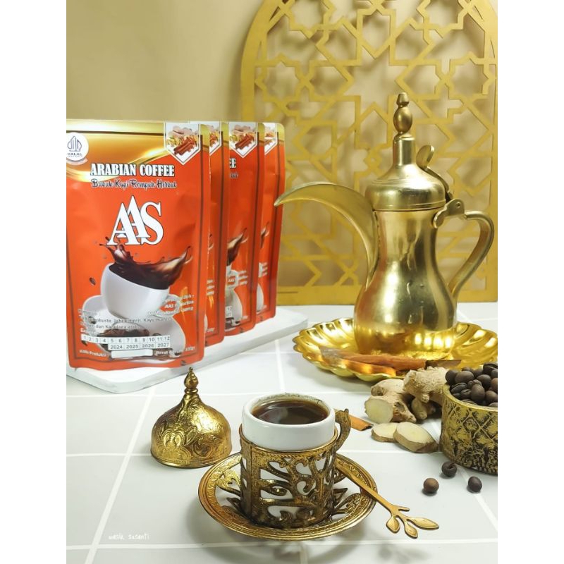 

AAS COFFEE 100gr arabian coffee with spices, kopi rempah khas tim4ur tengah 100% HALAL & TANPA PENGAWET