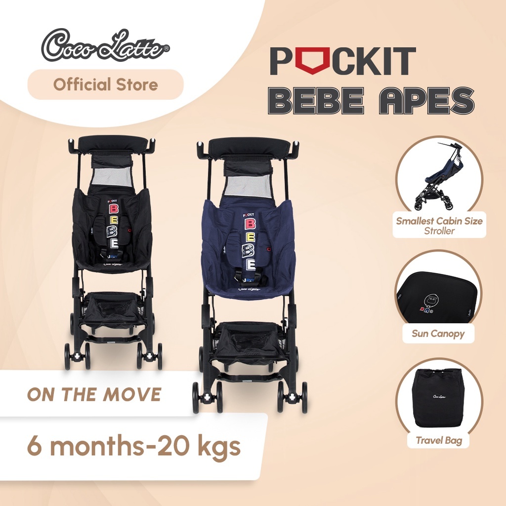 Kereta Dorong Cocolatte Pockit Cover Cabin Size/ Stroller Cabin Size / Stroller Cocolatte Pockit