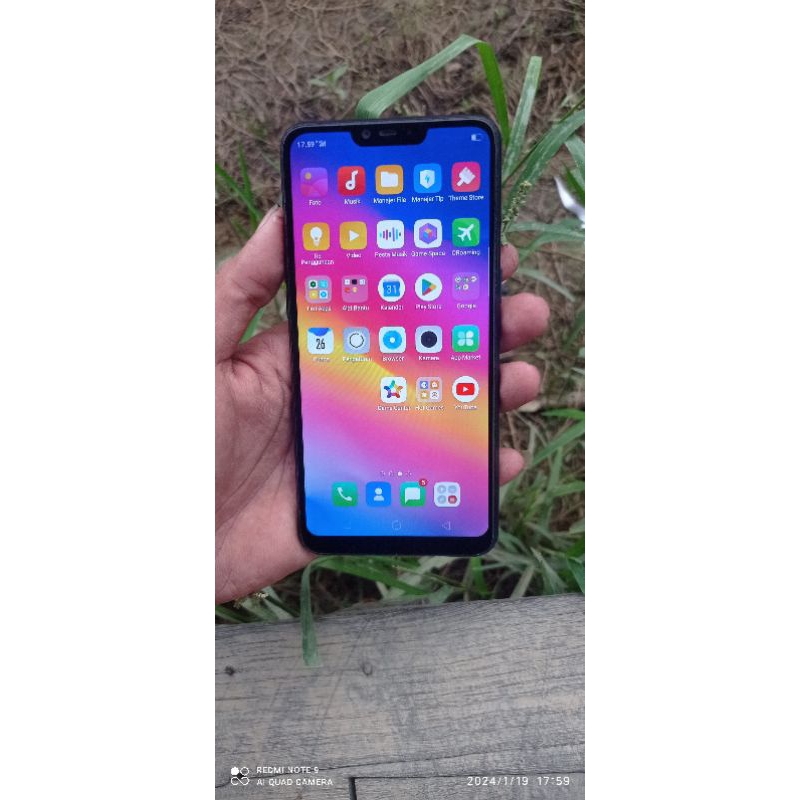 oppo a3s second normal hp batangan nominus lecet pemakaian sesuai deskripse