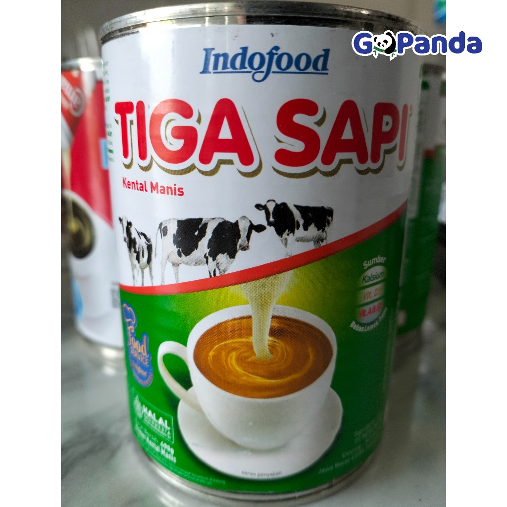 

Susu Tiga Sapi Kental Manis 490gr / Susu Kental Manis Tiga Sapi