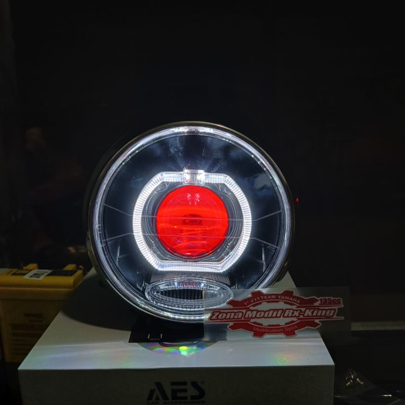 Lampu biled rxking Vixion Scorpio lampu biled bulat