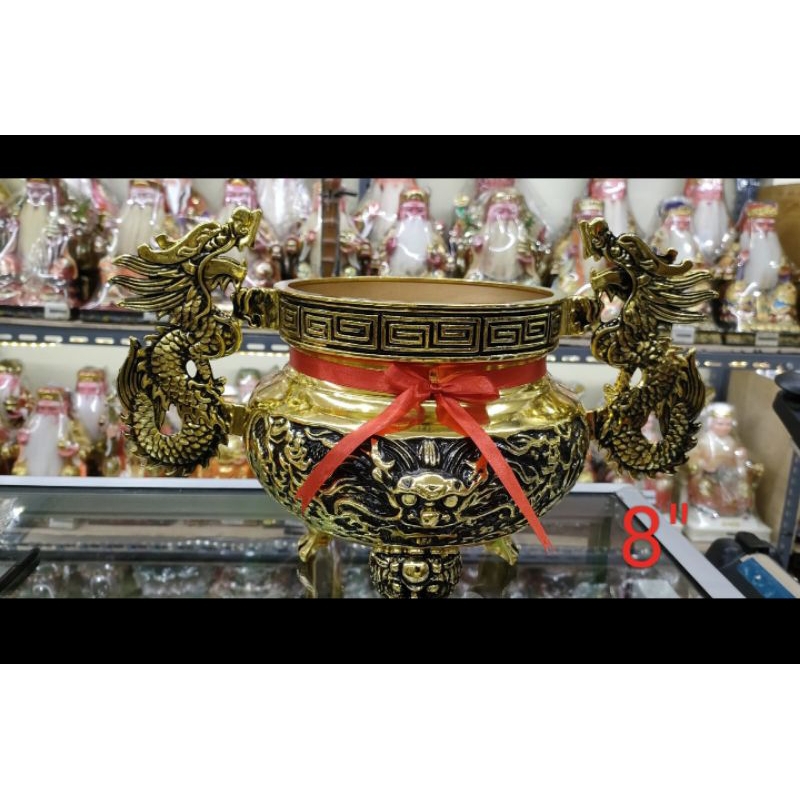 hiolo/ hio lo sembahyang- kuningan - 8inch -kuping -kaki