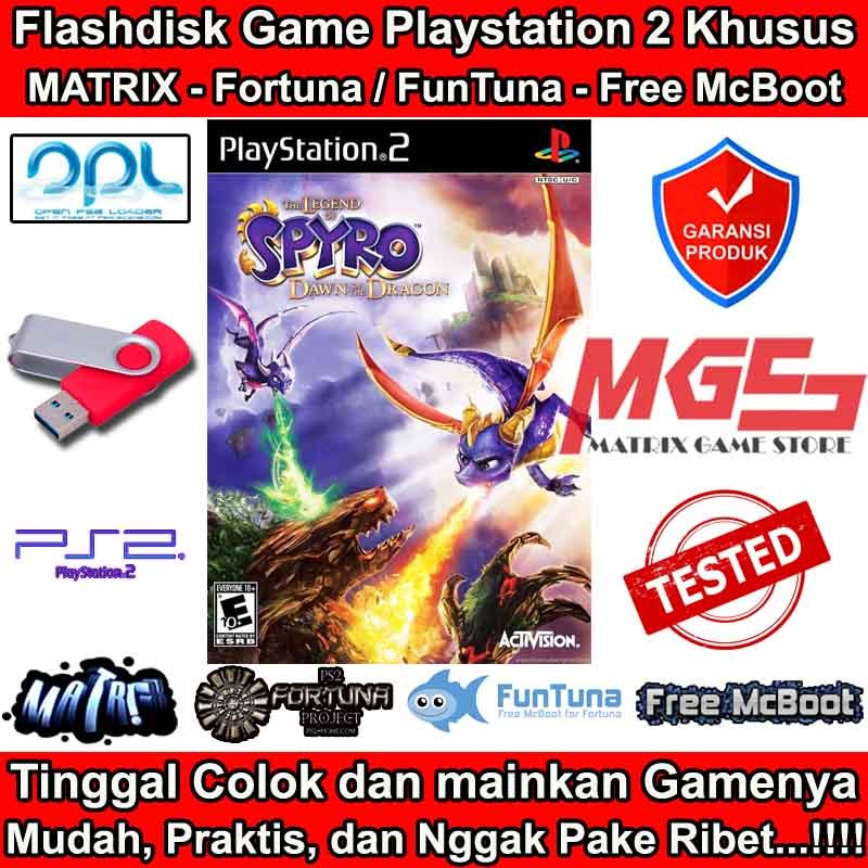 Flashdisk Game PS2 PS 2 The Legend of Spyro - Dawn of the Dragon