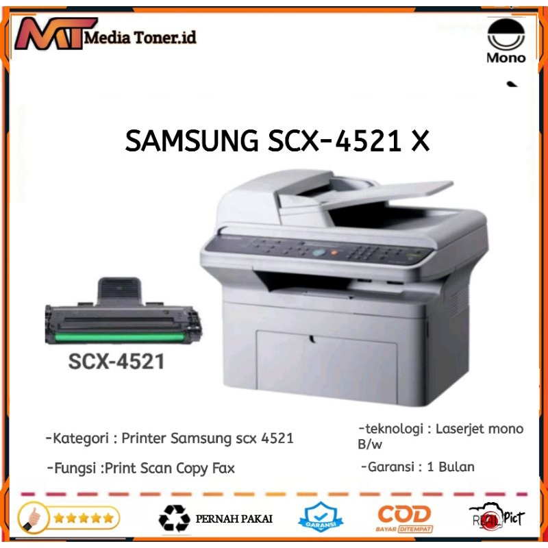 Printer Samsung Scx4521F Print Scan Copy Adf F4