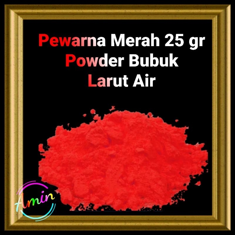 

Pewarna MERAH 25 gr Powder Bubuk Larut Air