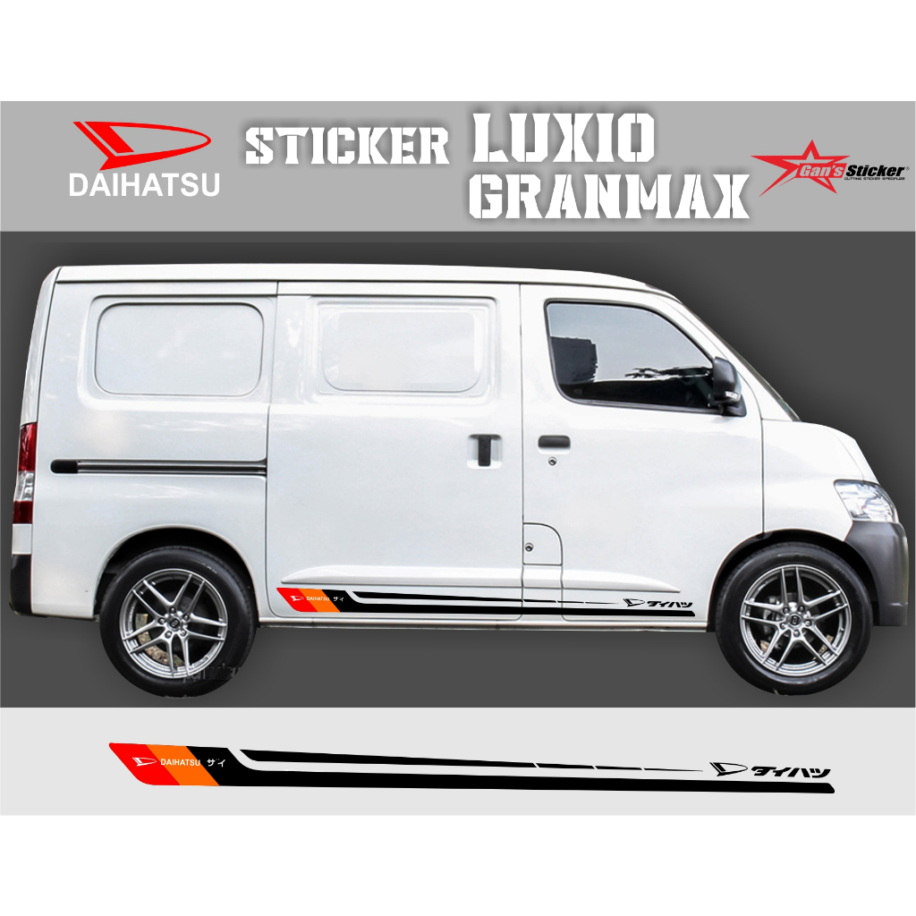 sticker daihatsu luxio daihatsu granmax minibus aksesoris all new luxio sticker minimalis