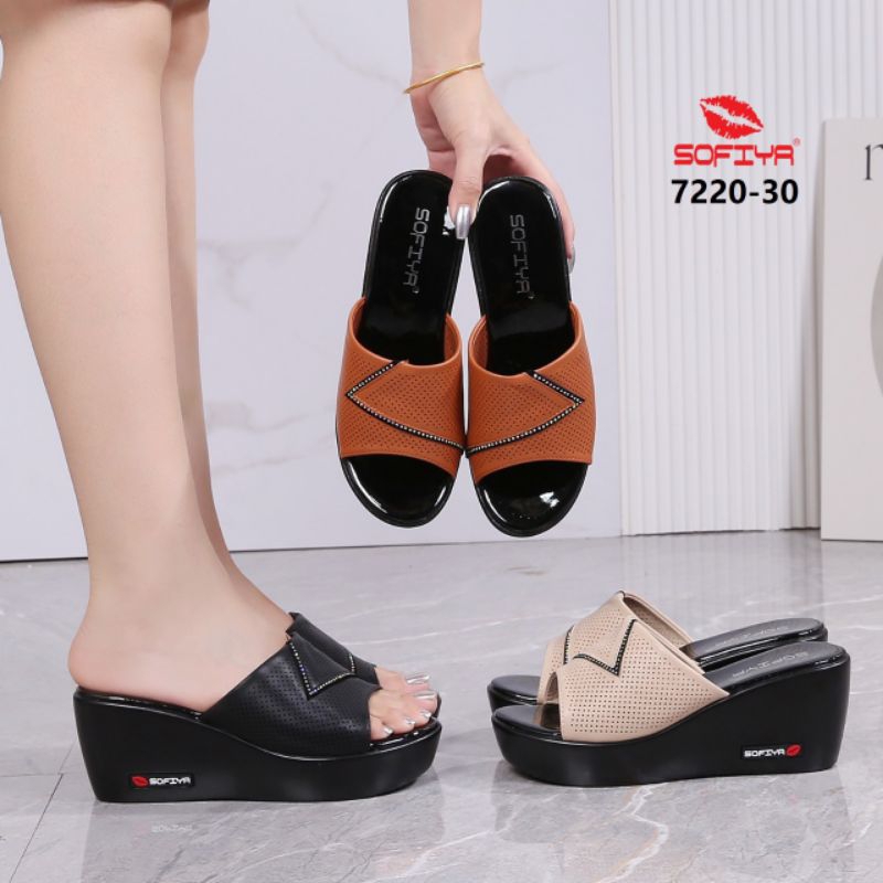 SOFIYA IMPORT ORIGINAL 7220 30 - SANDAL WEDGES WANITA 6CM