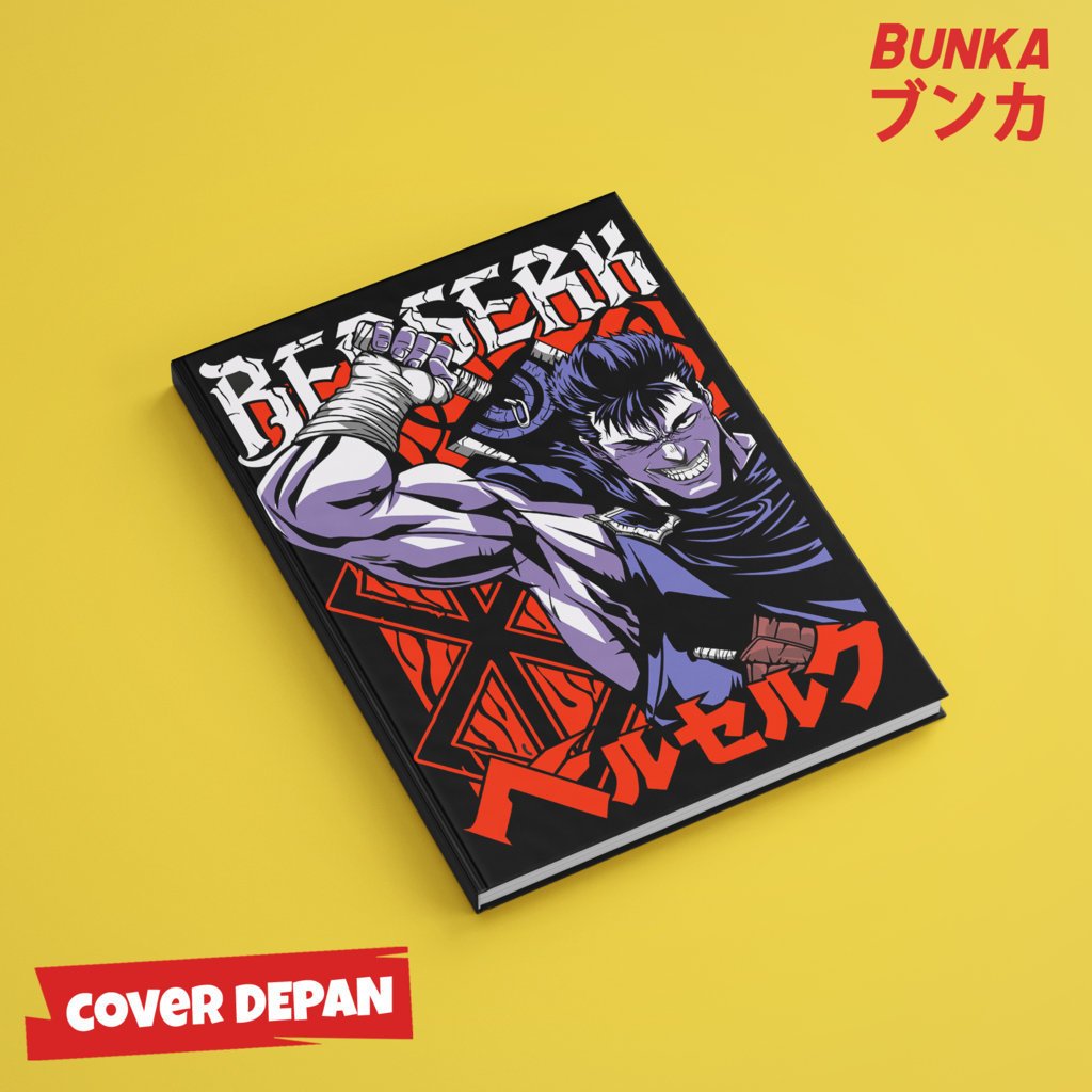 

Note Book Anime Berserk Guts Insane A5 Hardcover A5 Buku Tulis Catatan Notes Agenda Planner Jurnal vintage buku catatan story book kado anniversary valentine cowok cewek murah