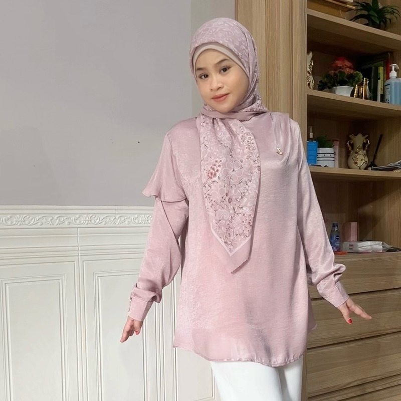 Blouse Silk Premium - Tunik Atasan Wanita
