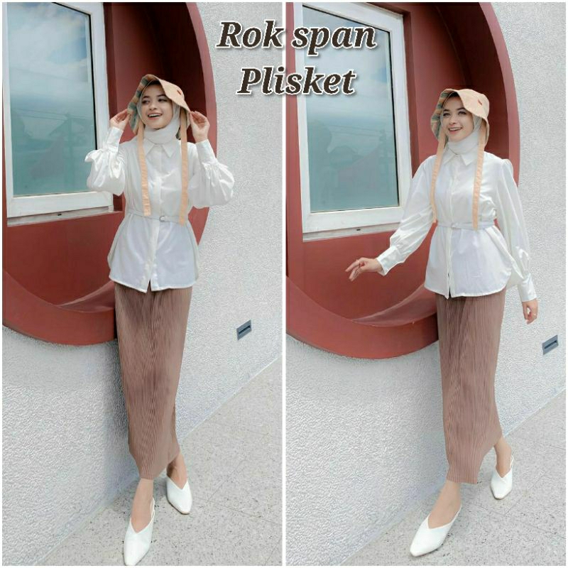 ROK PLISKET POLOS (Bawahan Kebaya)