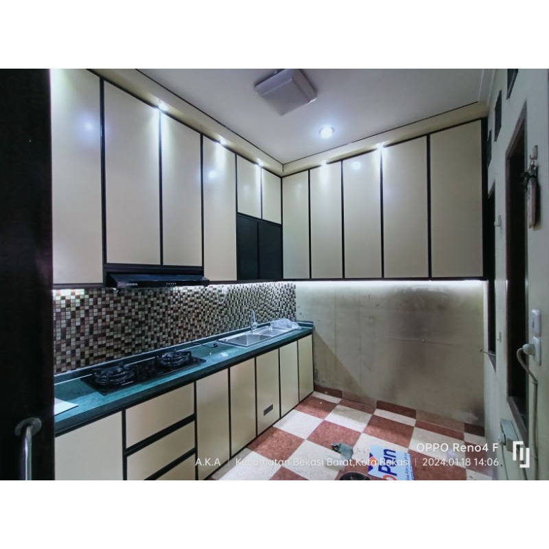 Promo kitchenset aluminium/kitchenset minimali/kitchenset costu/kitchenset anti rayap